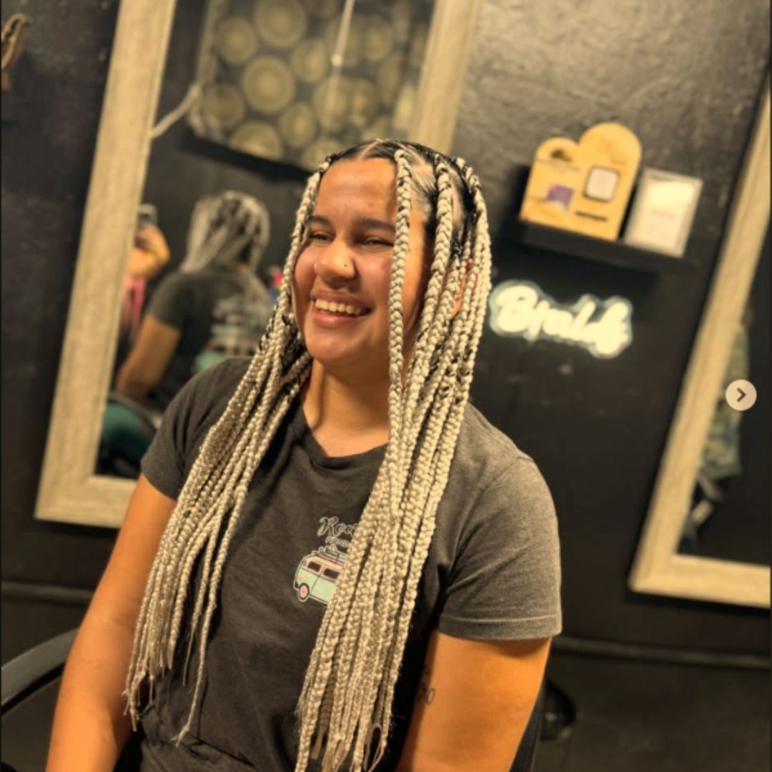 Long box braids protective style